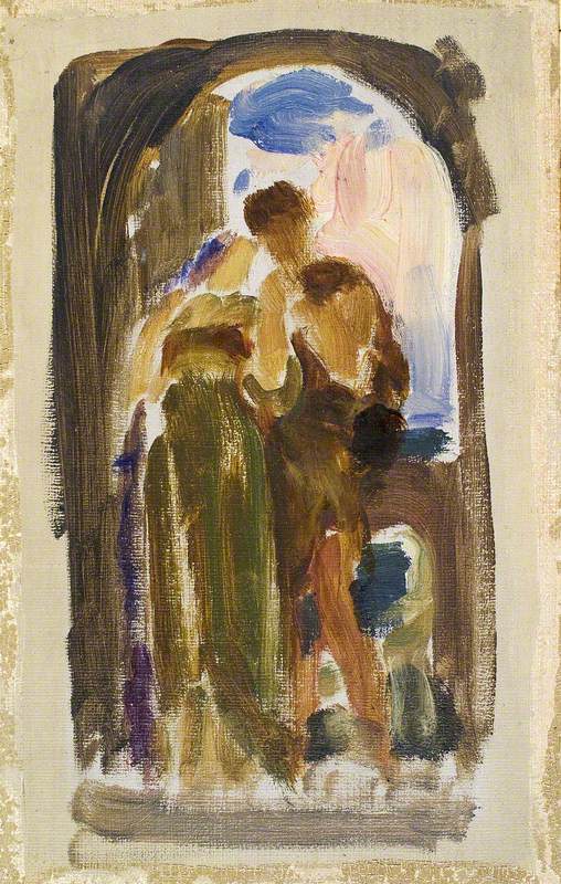 Color sketch for "Mariée" - Frederic Leighton