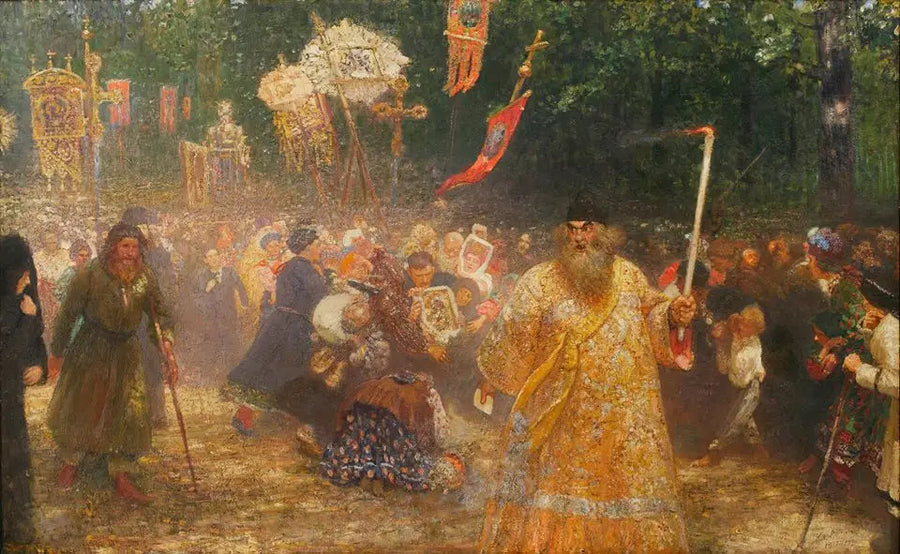 Oak Wood Cross - Ilya Repin