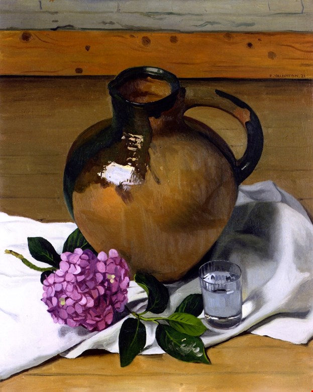 Jug and Hydrangea - Félix Vallotton