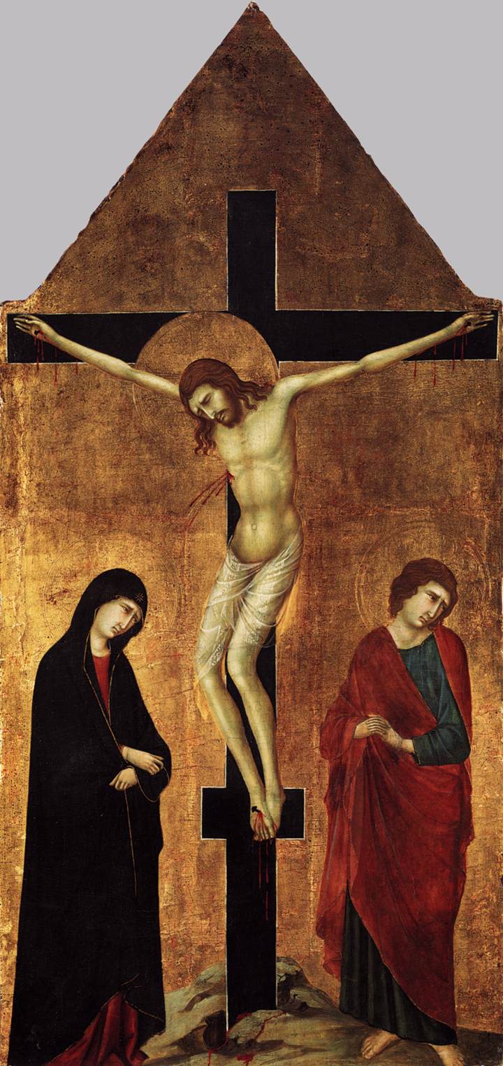 Crucifixion with the Virgin and Saint John the Evangelist - Ugolino di Nerio