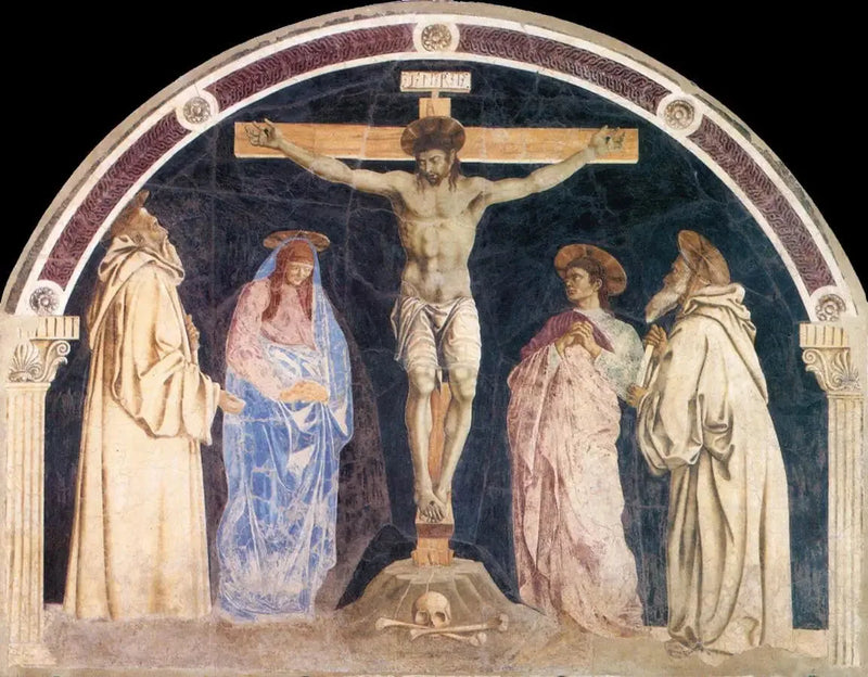 Crucifixion with the Virgin and Three Saints - Andrea del Castagno