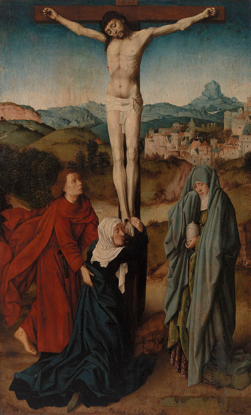 Crucifixion with the Virgin, Saint John and Mary Magdalene - Gérard David