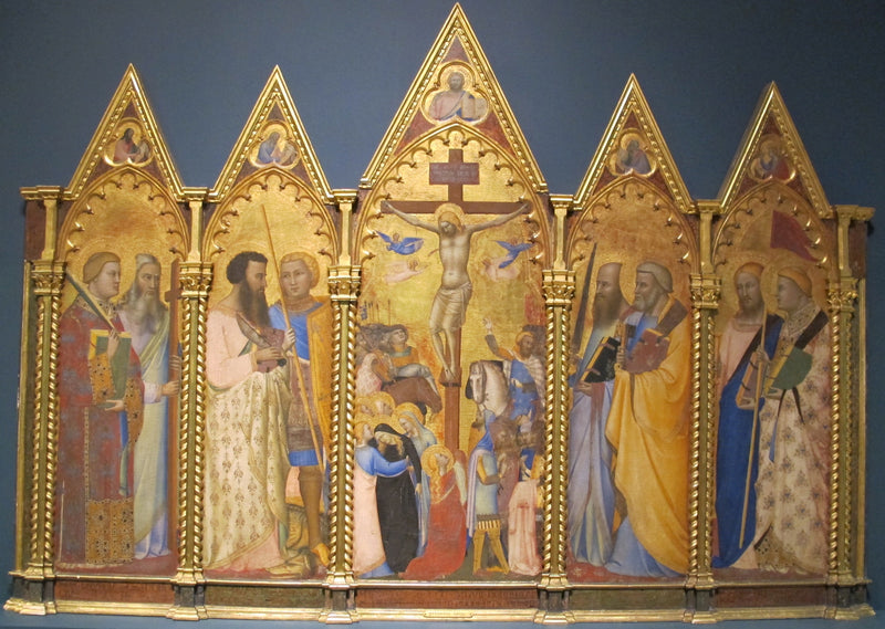 Crucifixion with the saints - Bernardo Daddi