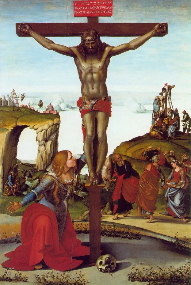 Crucifixion with Mary Magdalene - Luca Signorelli
