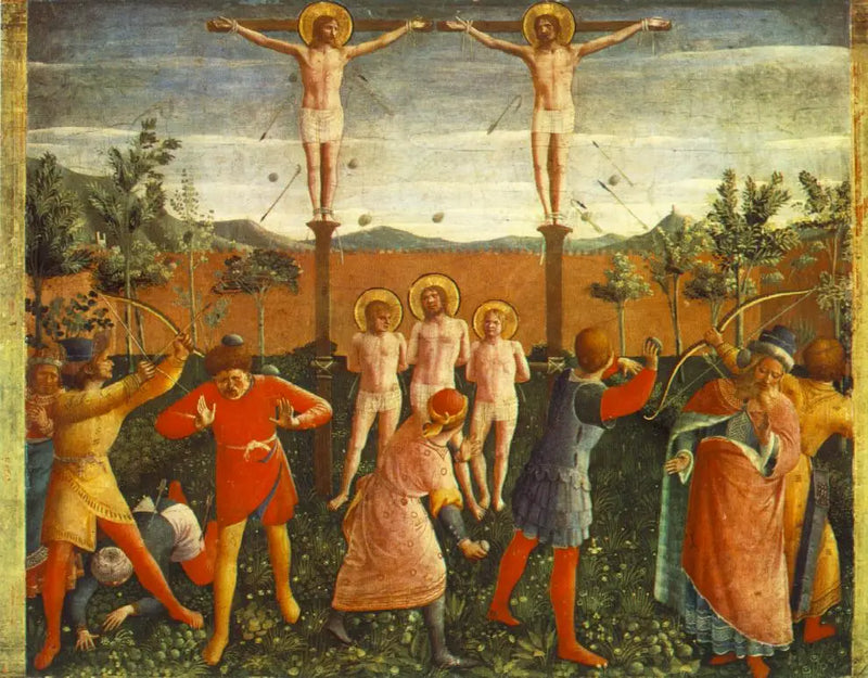 Crucifixion of Saints Cosmas and Damian - Fra Angelico