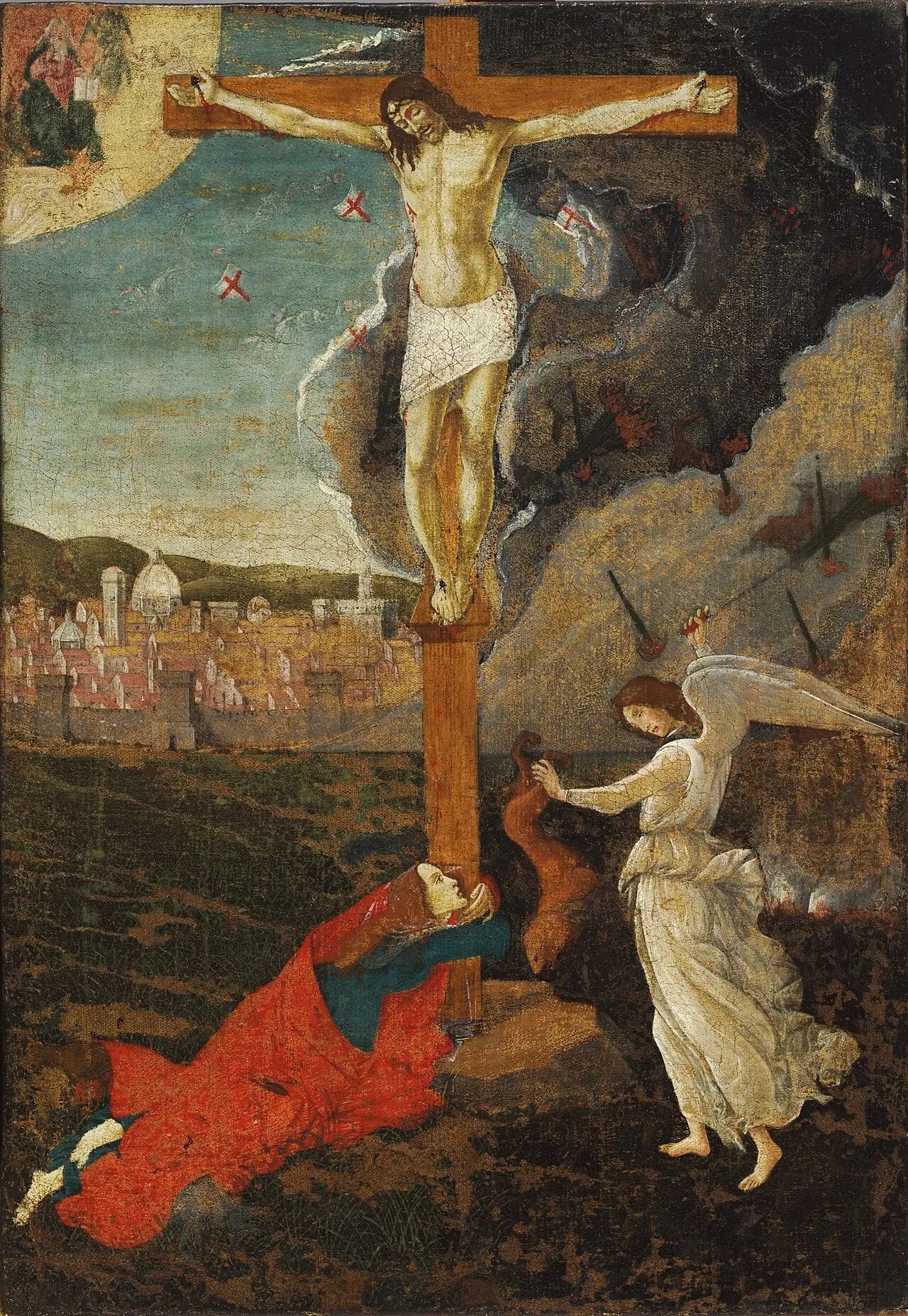Crucifixion mystique - Sandro Botticelli image 1 copie de tableau peinte à la main