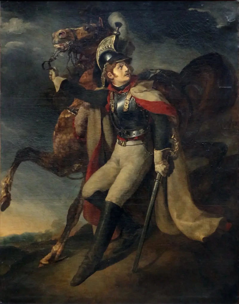 Wounded Cuirassier Leaving the Fire - Théodore Géricault