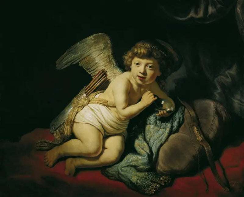 Cupid with the Soap Bubble - Rembrandt