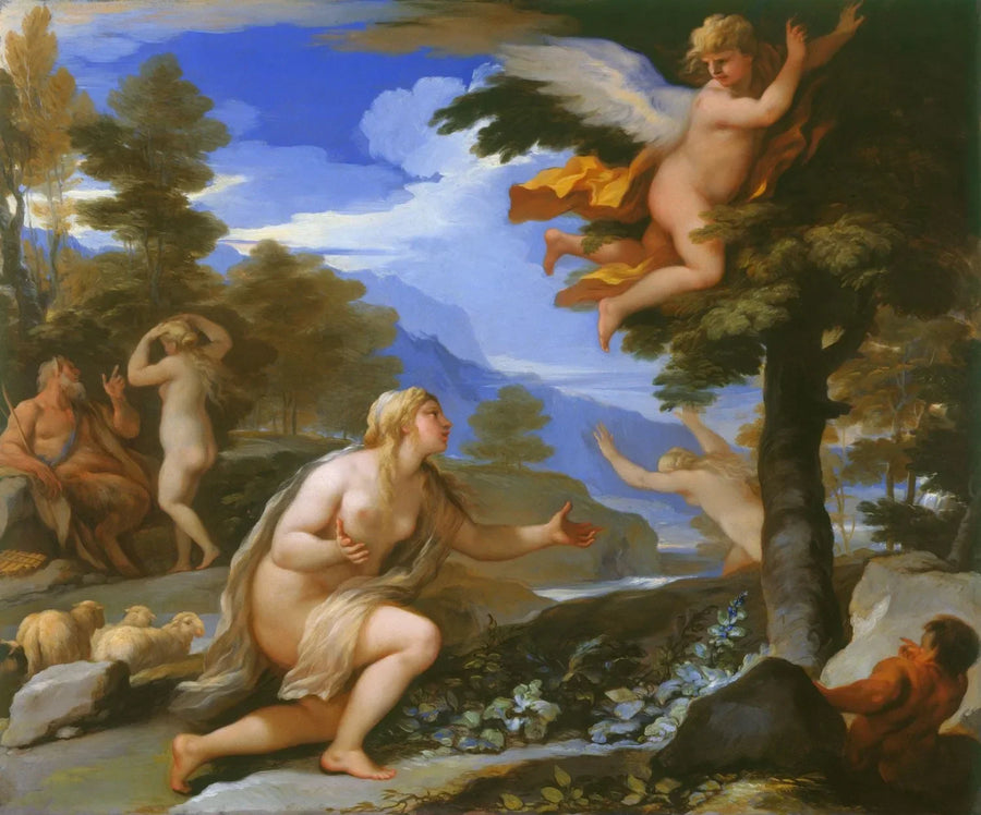 Cupid abandoning Psyche - Luca Giordano