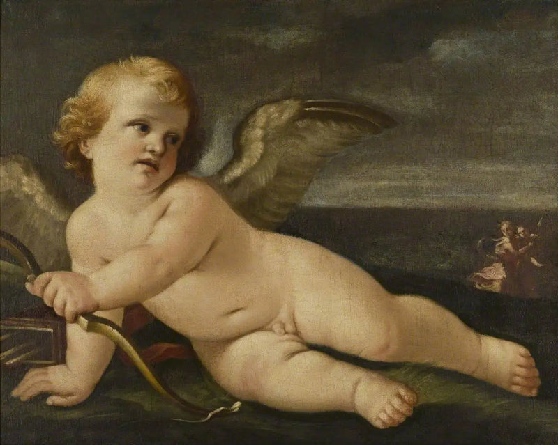 Cupid with his bow - Guido Reni
