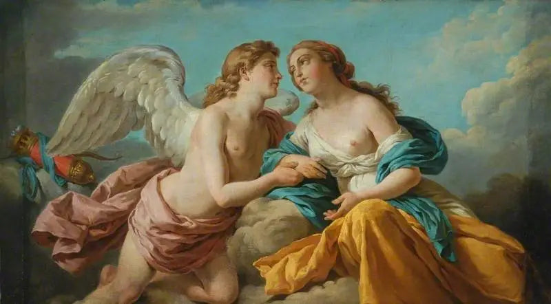 Cupid and Psyche, allegory of the five senses - Louis Jean François Lagrenée