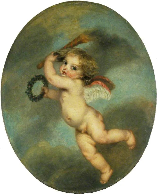Flying Cupid with a torch - Jean-Baptiste Greuze
