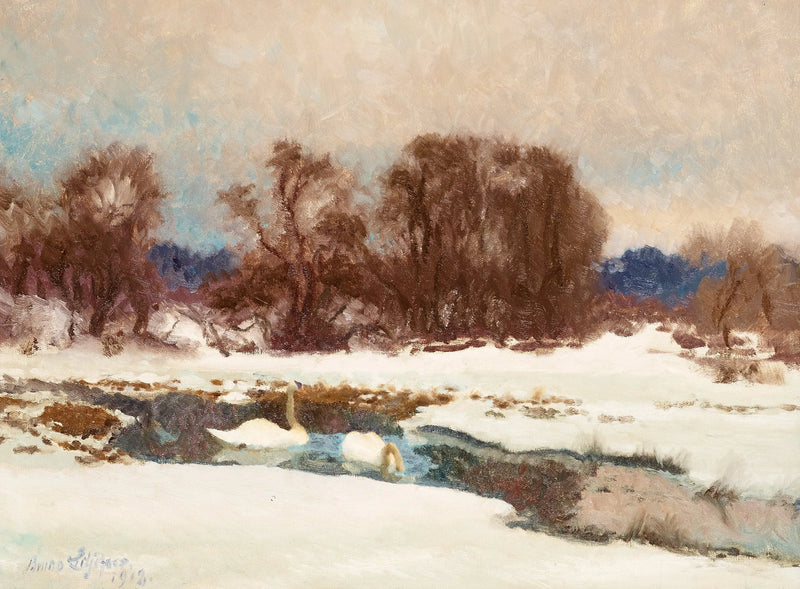winter swans - Bruno Liljefors