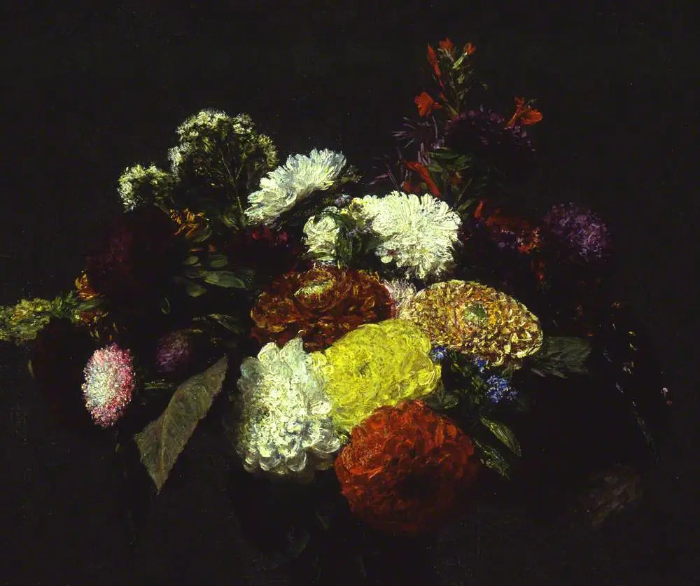 Dahlias - Henri Fantin-Latour - Alpha Reproduction