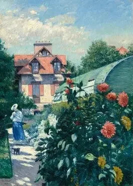 Dahlias, Garden of Petit Gennevilliers - Gustave Caillebotte