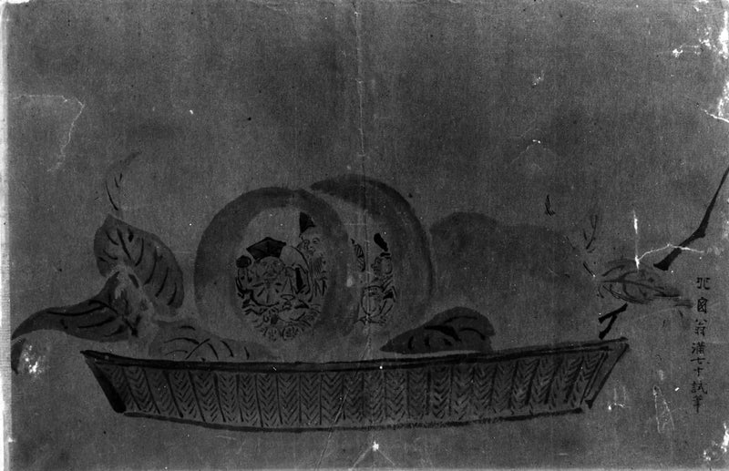 Daikoku, Juro et Ebisu (Gods of luck) - Hokusai