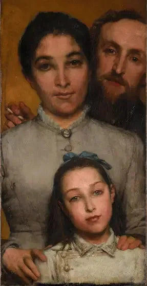 Dalou, his wife and his daughter - Lawrence Alma-Tadema