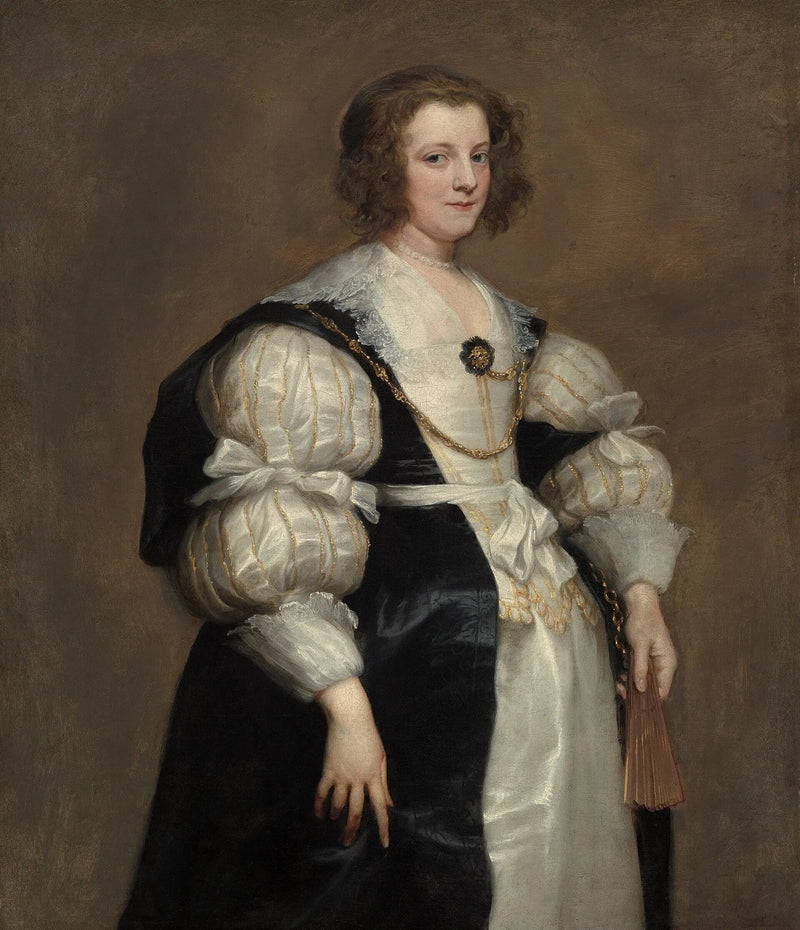 Lady with a Fan - Antoine van Dyck