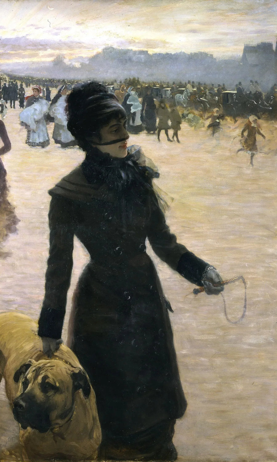 Lady with a Dog - Giuseppe De Nittis