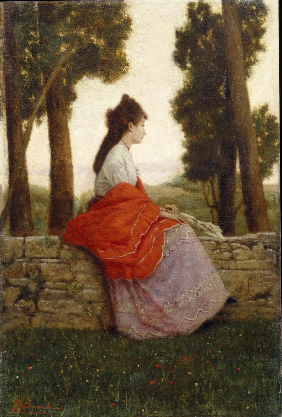 Lady in the Park - Federico Zandomeneghi