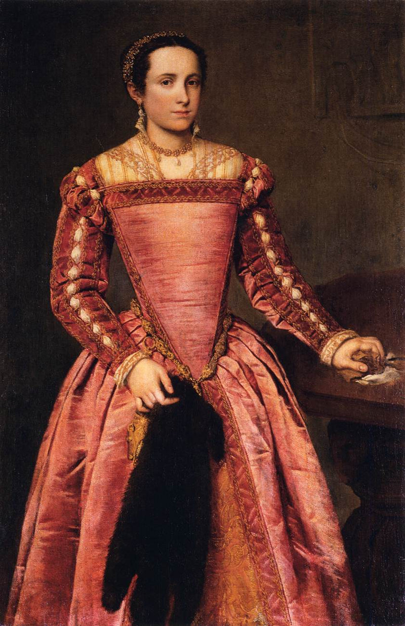 Lady in a Red Dress - Giovanni Battista Moroni