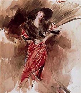 Lady in a Red Dress - Giovanni Boldini