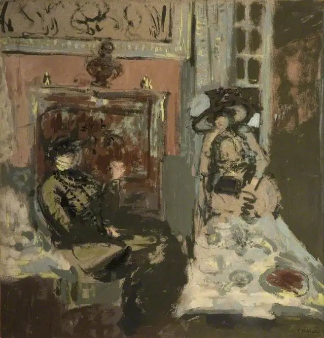 Ladies Visiting at Tea Time, Les Pavillons - Édouard Vuillard
