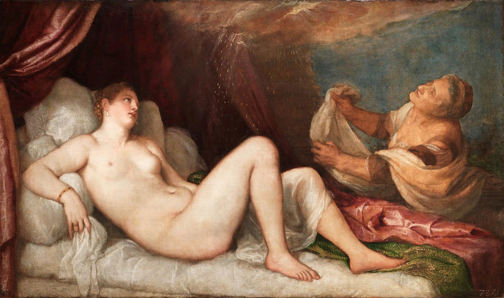 Danaé - Titian image 1 tableau peint à l’huile sur toile