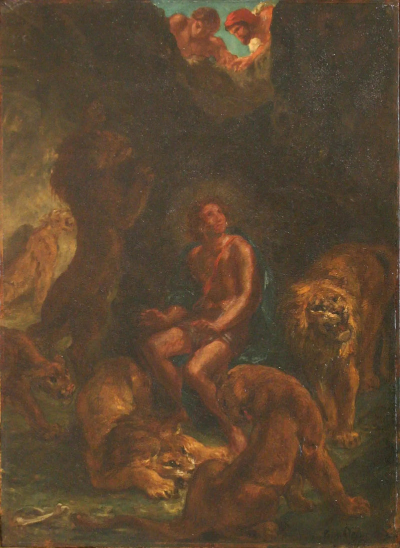 Daniel in the Lion's Den - Eugène Delacroix