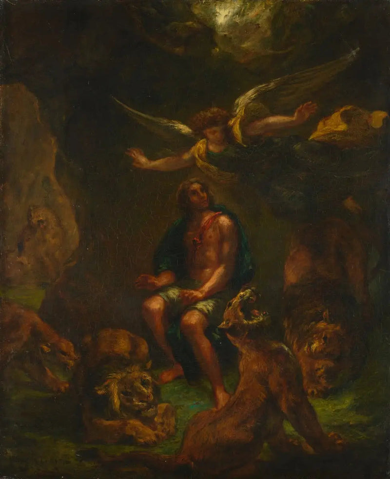 Daniel in the Lion's Den - Eugène Delacroix