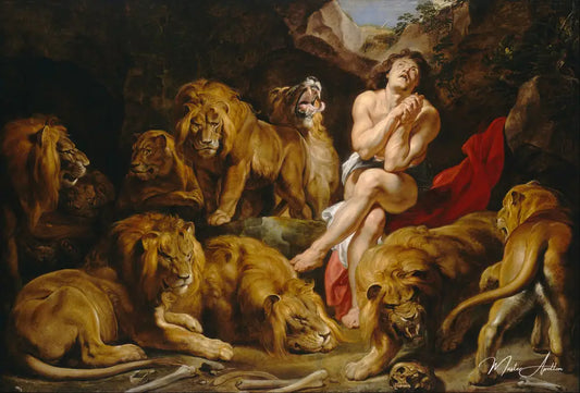 Daniel dans la fosse aux lions (Rubens) - Peter Paul Rubens - Reproductions de tableaux et peintures haut de gamme