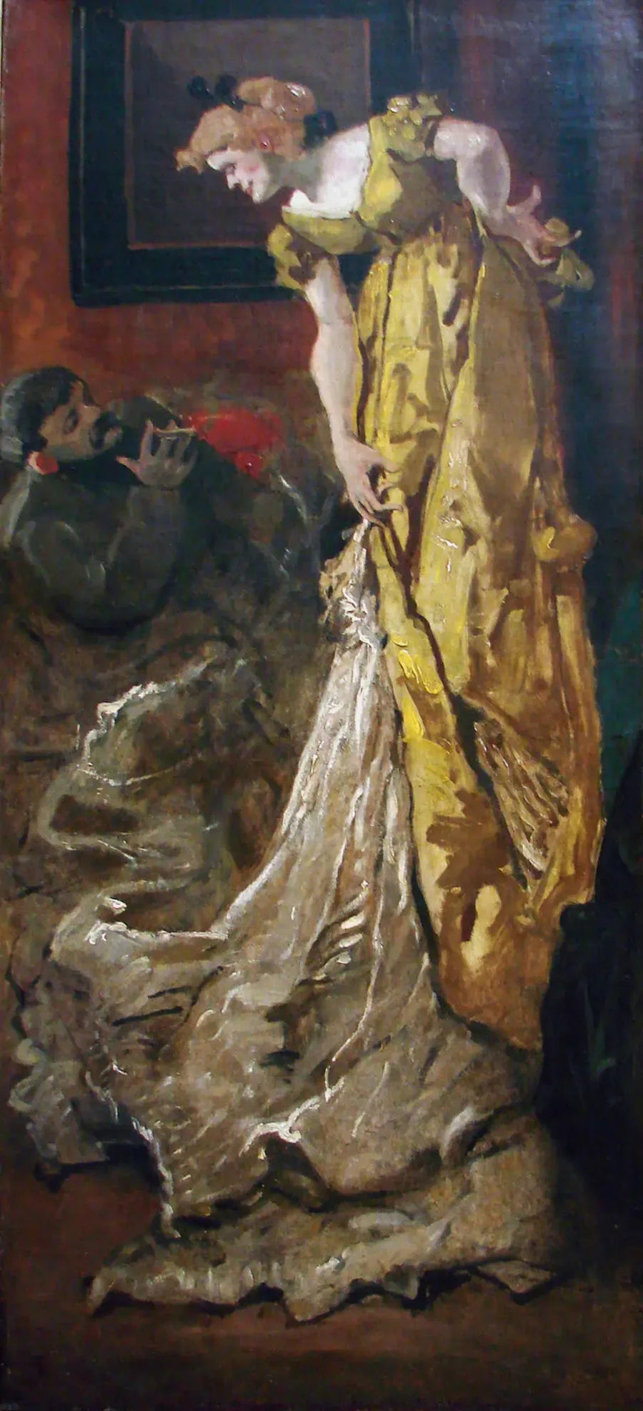 In the studio the pose of the model (after the Studio of Alfred Stevens) - Henri de Toulouse-Lautrec