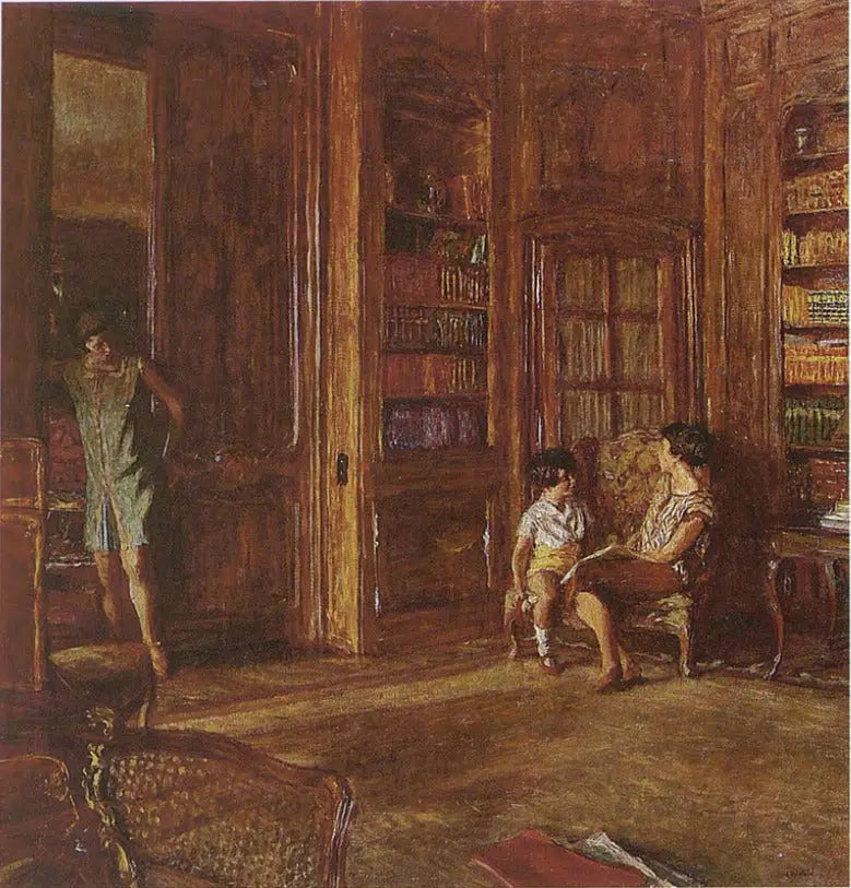 In the Library - Édouard Vuillard
