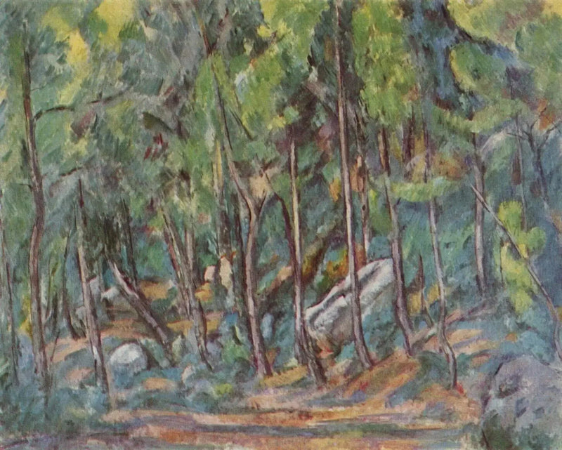 In the Forest of Fontainebleau - Paul Cézanne
