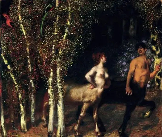 In the Enchanted Forest - Franz von Stuck