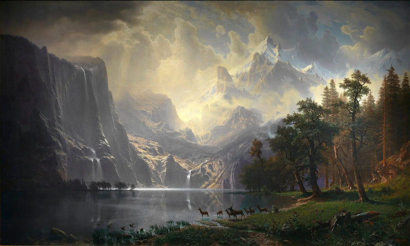 In the Sierra Nevada, in California - Albert Bierstadt