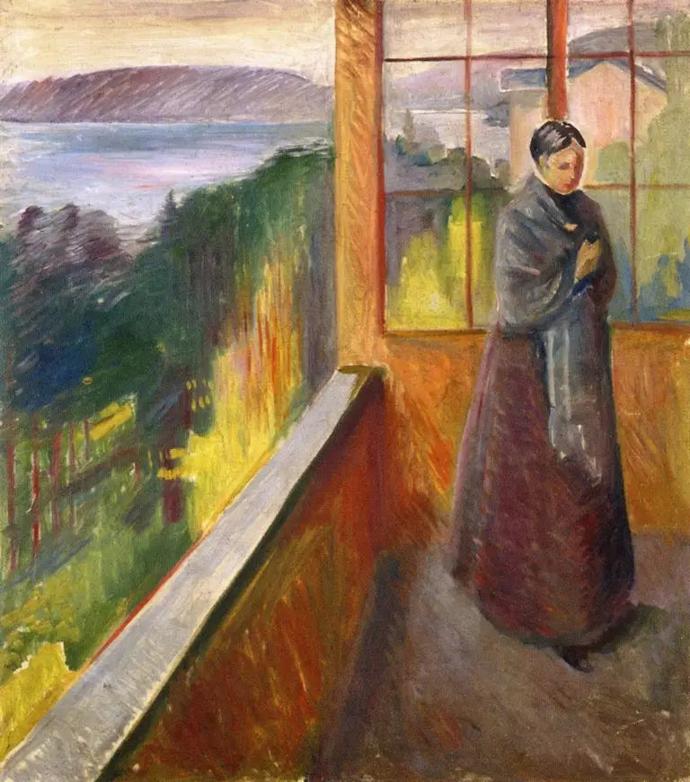 In the Veranda - Edvard Munch