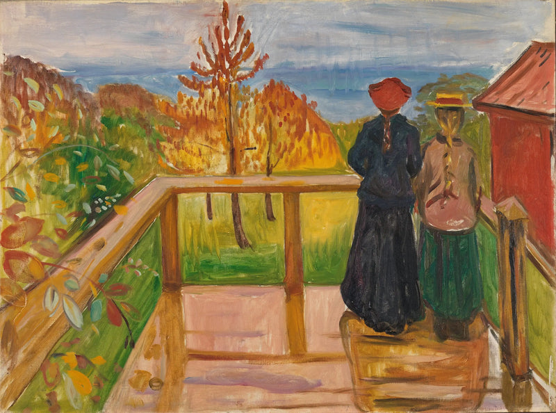 In the Veranda - Edvard Munch