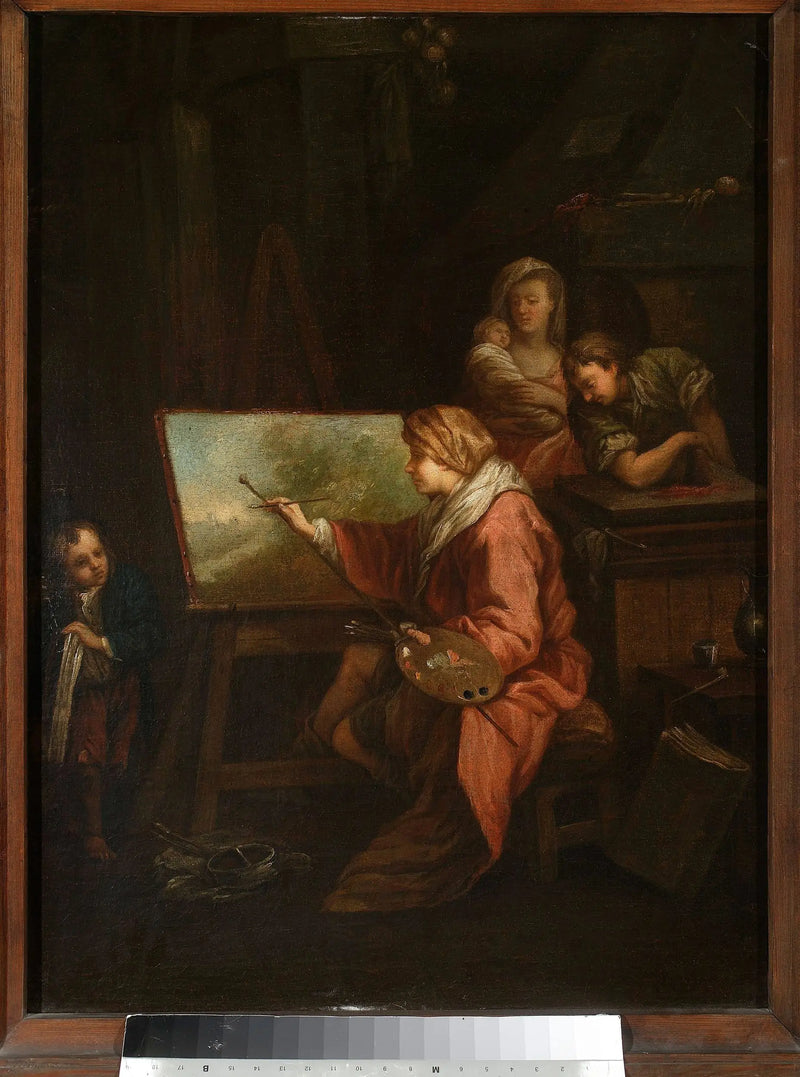 In the painter's studio (