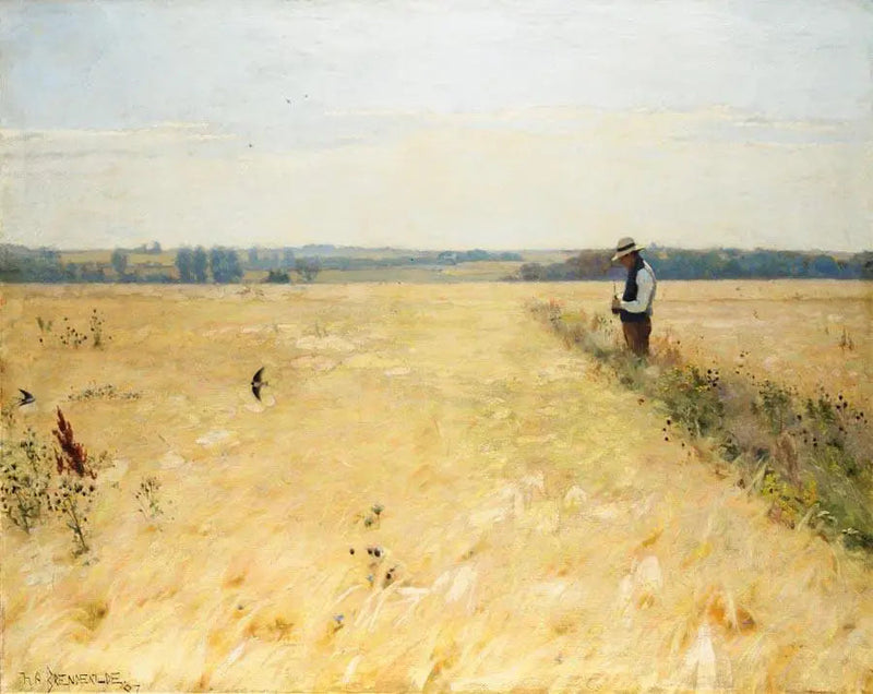 In the cornfield. - H. A. Brendekilde