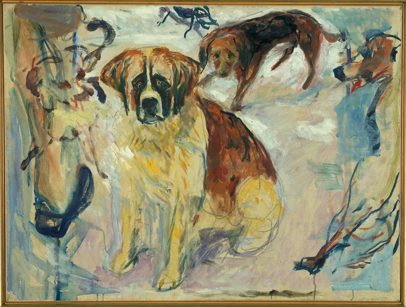 In the Kennel - Edvard Munch