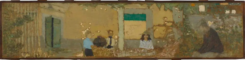 In the Garden at Vallotton's - Édouard Vuillard