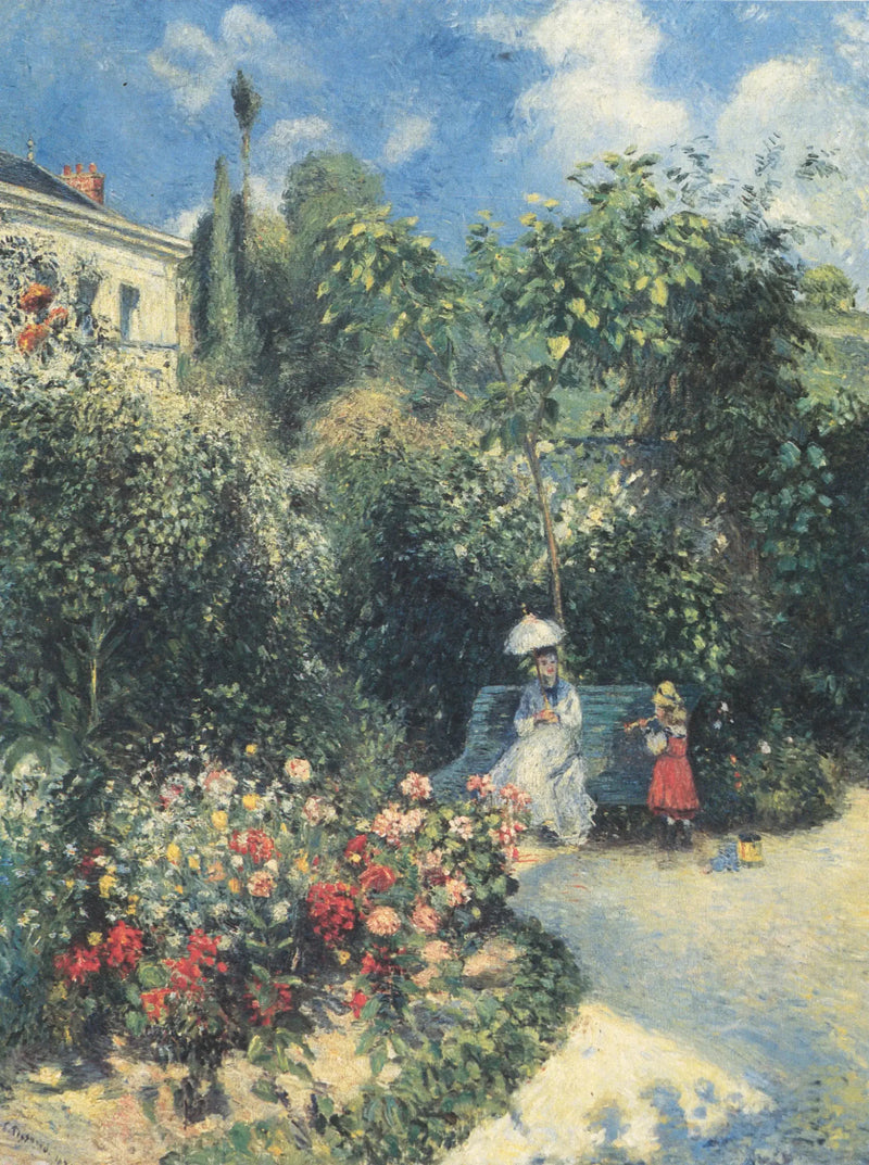 In the Garden of the Mathurins, Pontoise - Camille Pissarro