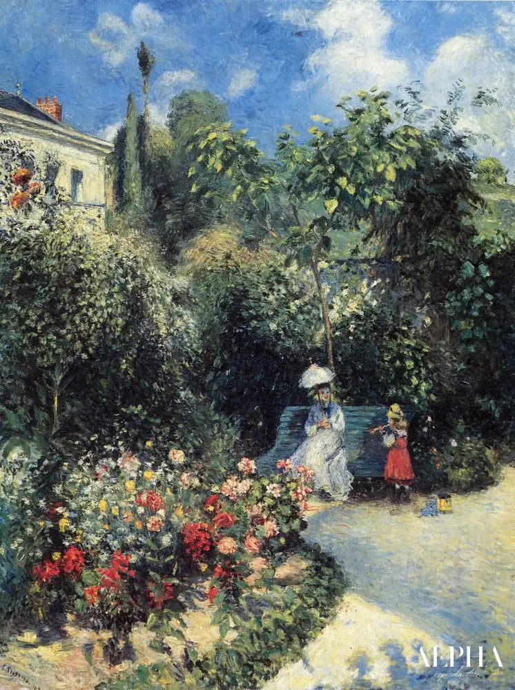 Dans le jardin des Mathurins, Pontoise - Camille Pissarro - Reproductions de tableaux et peintures haut de gamme