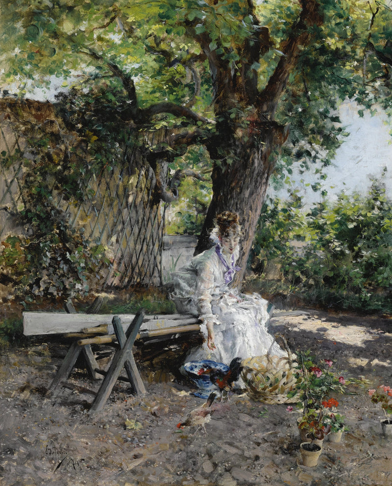 In the Garden - Giovanni Boldini