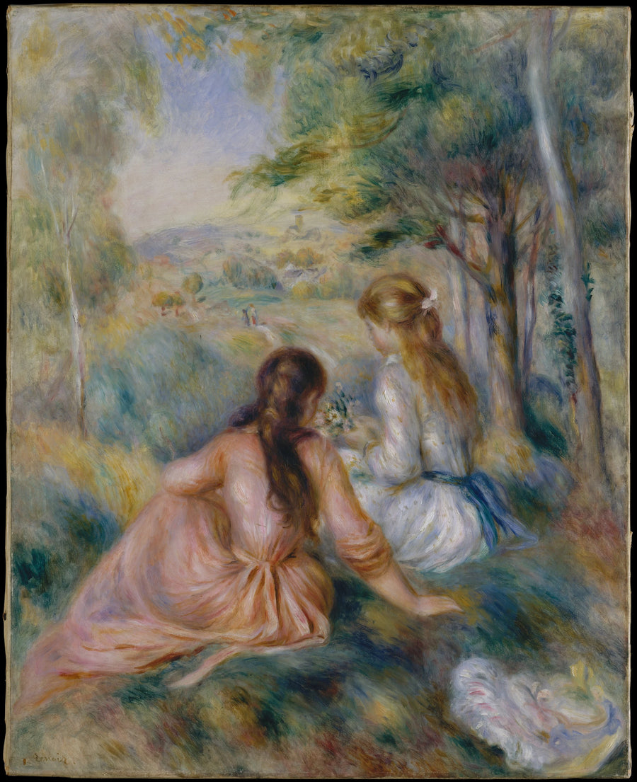 In the Meadow - Pierre-Auguste Renoir