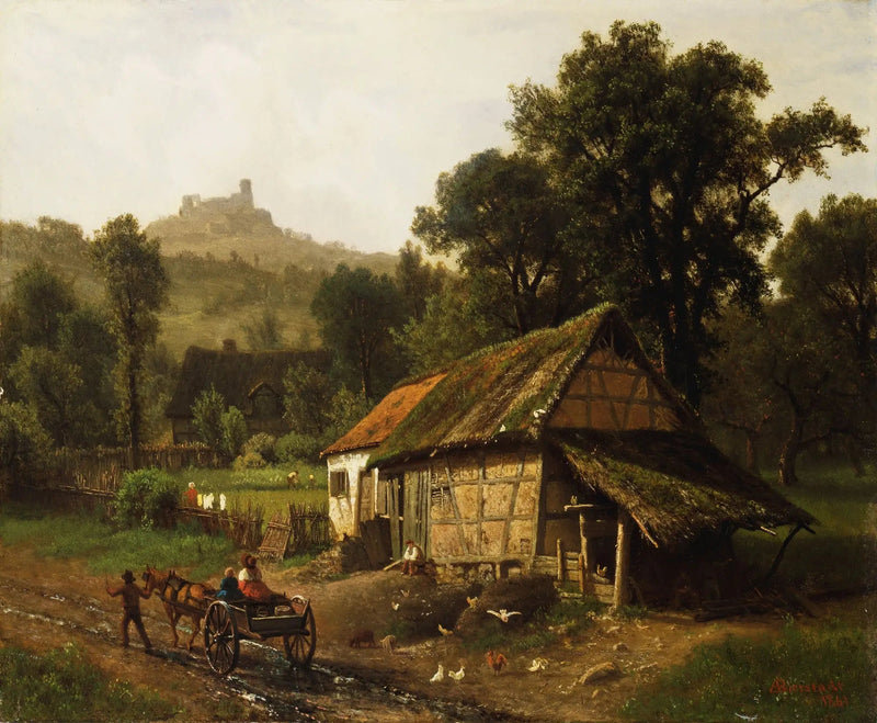 In the foothills - Albert Bierstadt