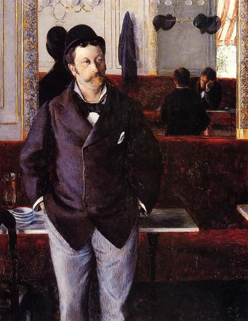 In a Café - Gustave Caillebotte
