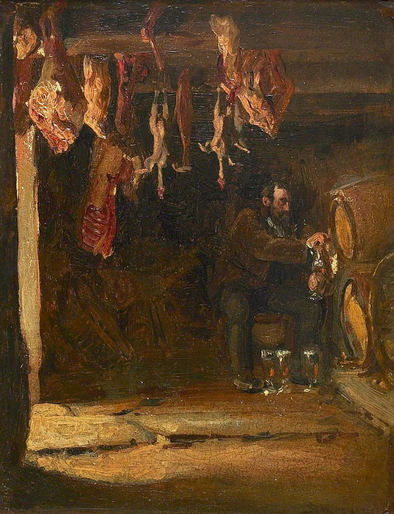 In a cellar in Concarneau. - Peder Severin Krøyer
