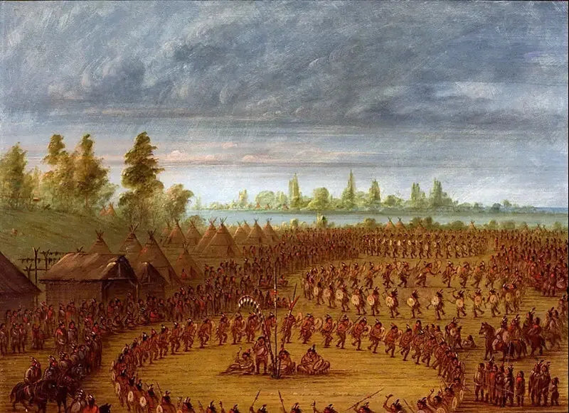 War Dance of the Apaches - George Catlin